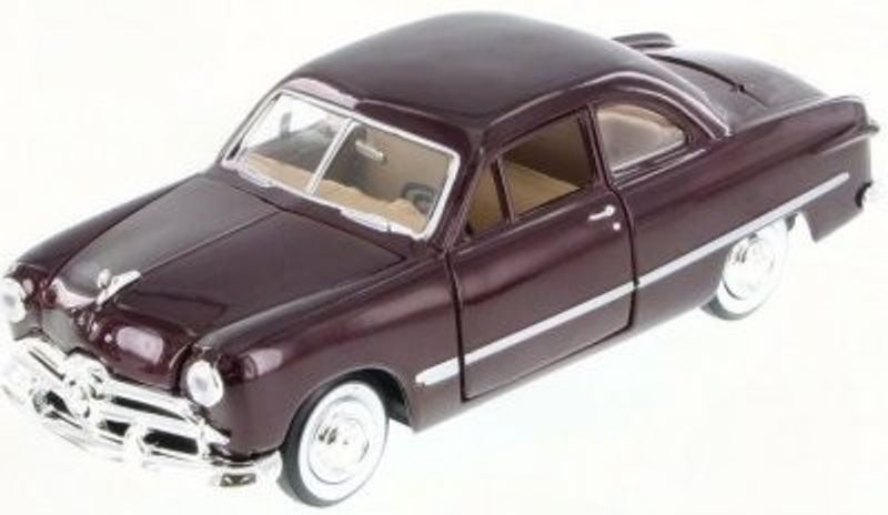 Ford Coupe 1949 mörk rö