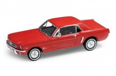 Ford Mustang Coupe 1964 röd - Skala 1:24