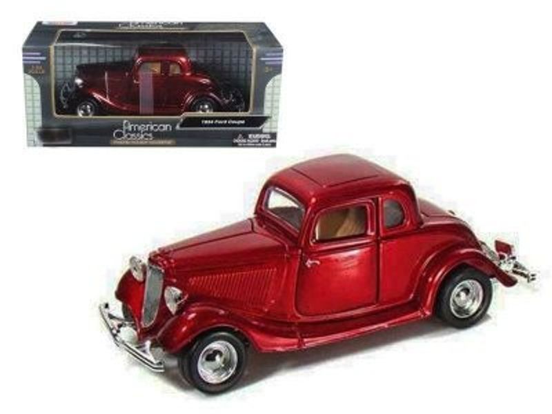 Ford Coupe 1934 röd - skala 1:24