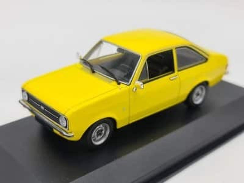 Ford Escort 1975 gul - skala 1:43