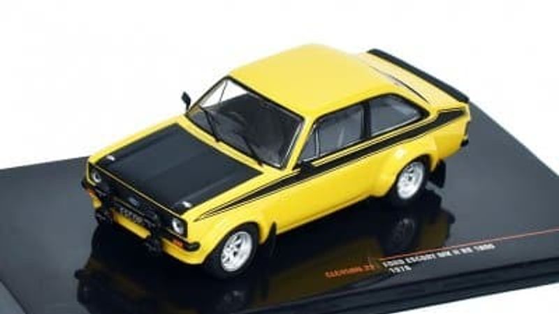 Ford Escort Mk2 RS1800 1976 gul/svart - skala 1:43
