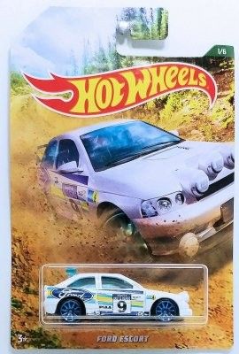 Ford Escort Rally vit - Hot Wheels 1:64
