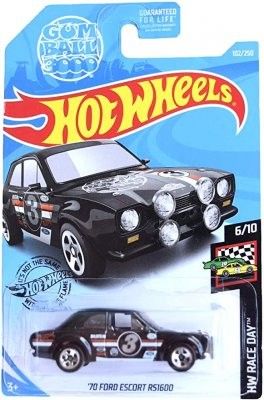 Ford Escort RS1600 1970 svart - Hot Wheels 1:64