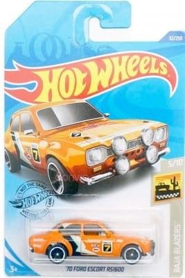 Ford Escort RS1600 1970 orange - Hot Wheels 1:64