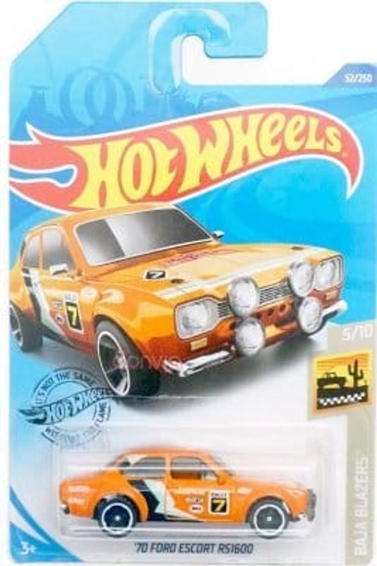 Ford Escort RS1600 1970 orange - Hot Wheels 1:64