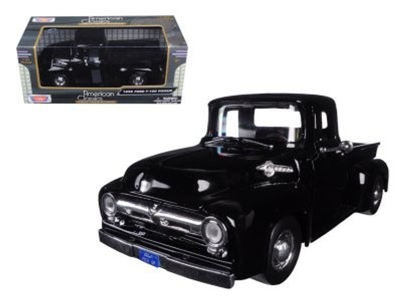 Ford F-100 Pickup, svart - Skala 1:24