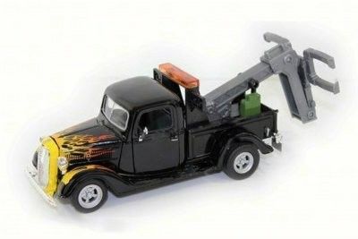 Ford Pickup Wrecker 1937 svart - Skala 1:24