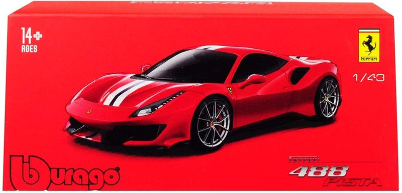 Ferrari 488 Pista - röd Signature - skala 1:43
