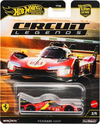Ferrari 499P röd- Hot Wheels Circuit Legends 1:64