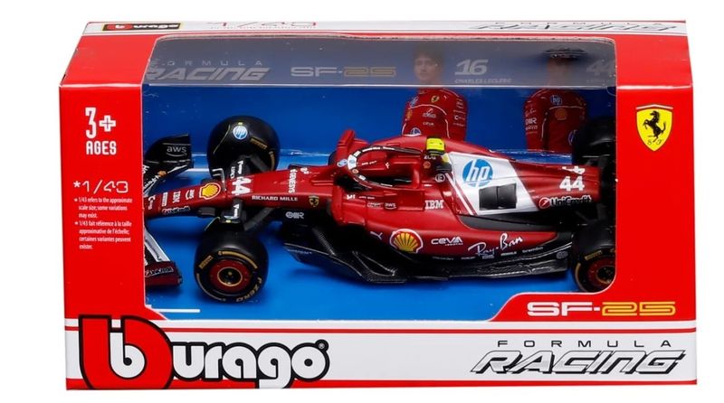 F1 Ferrari 2025 Lewis Hamilton - skala 1:43