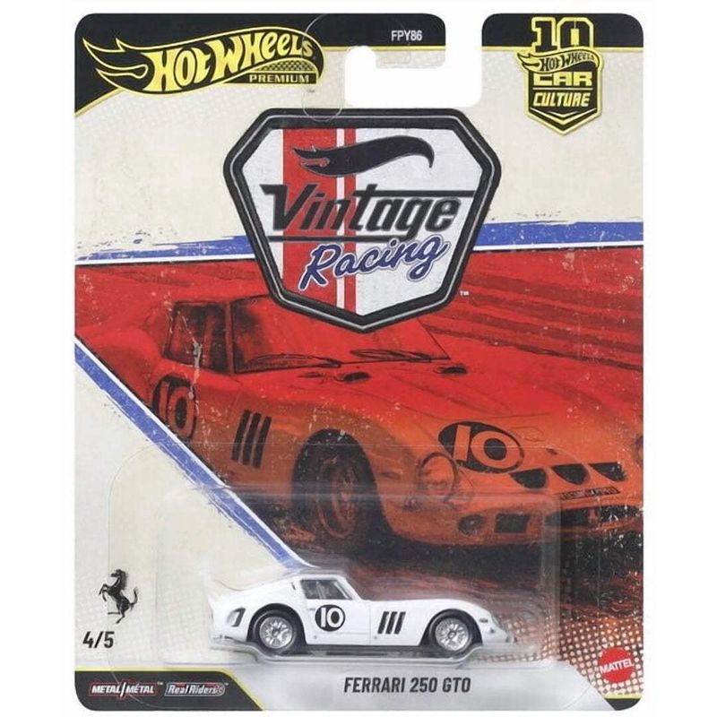 Ferrari 250 GTO, weiß – Hot Wheels Car Culture 1:64