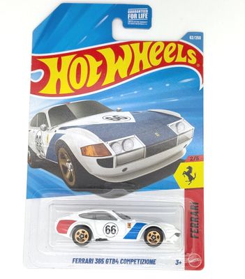 Ferrari 365 GTB4 Competizione vit/blå/röd - Hot Wheels 1:64