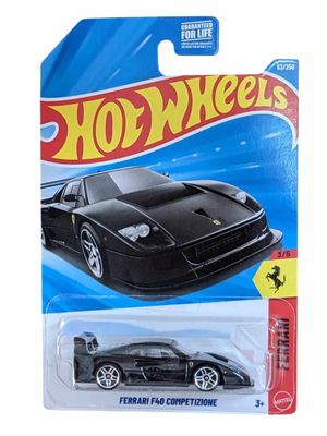 Ferrari F40 Competizione svart - Hot Wheels 1:64