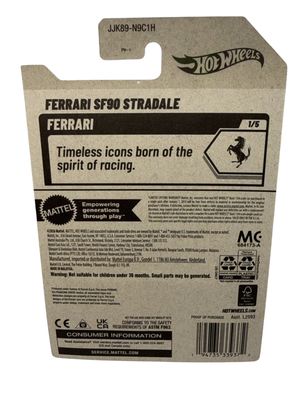 Ferrari SF90 Stradale, schwarz – Hot Wheels 1:64