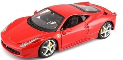 Ferrari 458 Italia - röd - skala 1:24