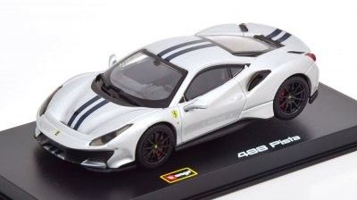 Ferrari 488 Pista - silver Signature - skala 1:43