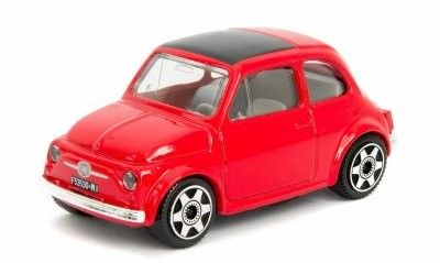 Fiat 500 1965 röd - skala 1:43
