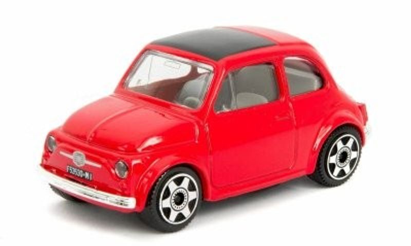 Fiat 500 1965 röd - skala 1:43