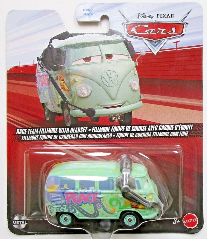 Fillmore raceteam with headset - Disney Bilar