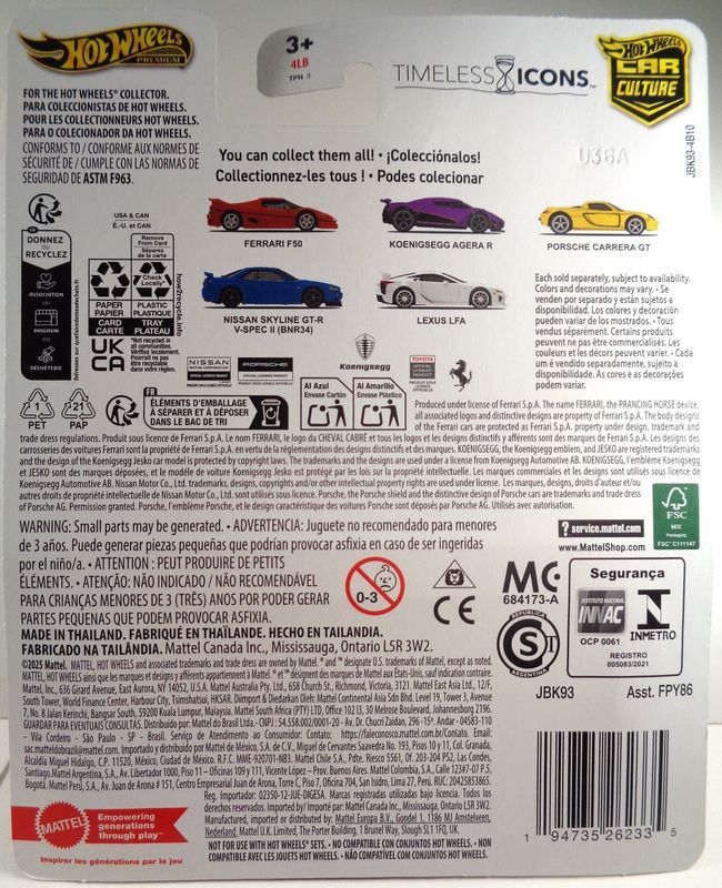 Koenigsegg Agera R lila - Hot Wheels Car Culture 1:64