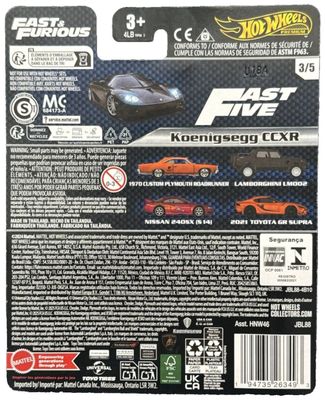 Koenigsegg CCXR - Hot Wheels Fast & Furious 1:64