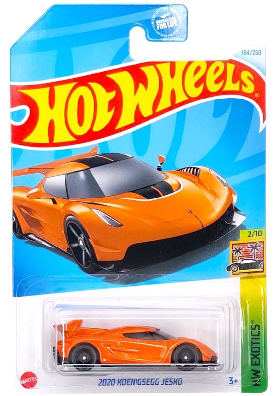 Koenigsegg Jesko 2020 orange - Hot Wheels 1:64 (skadad förpacking)