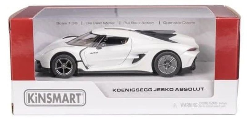 Koenigsegg Jesko Absolute vit - skala 1:38
