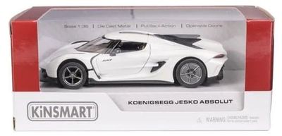 Koenigsegg Jesko Absolute vit - skala 1:38
