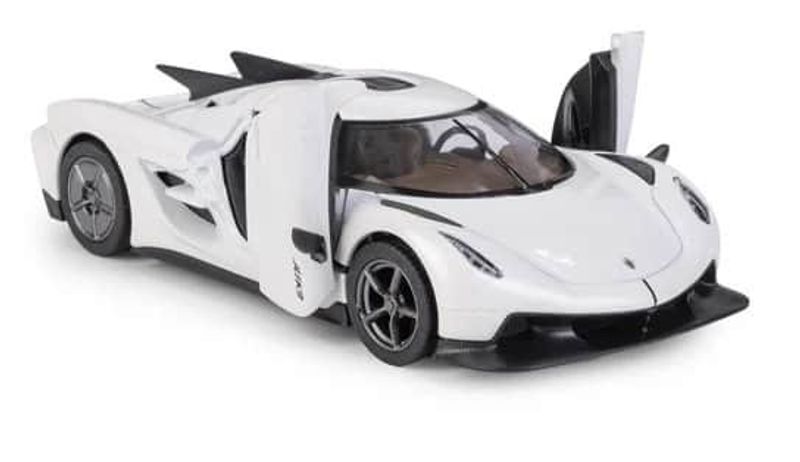 Koenigsegg Jesko Absolute vit - skala 1:38