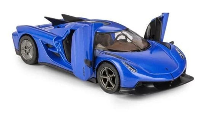 Koenigsegg Jesko Absolute blå - skala 1:38