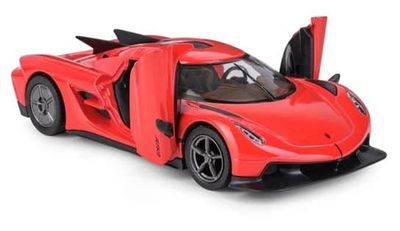 Koenigsegg Jesko Absolute röd - skala 1:38