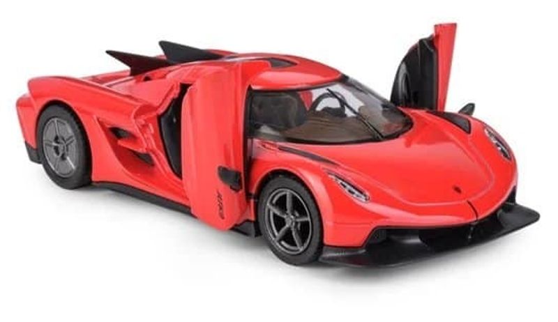 Koenigsegg Jesko Absolute röd - skala 1:38