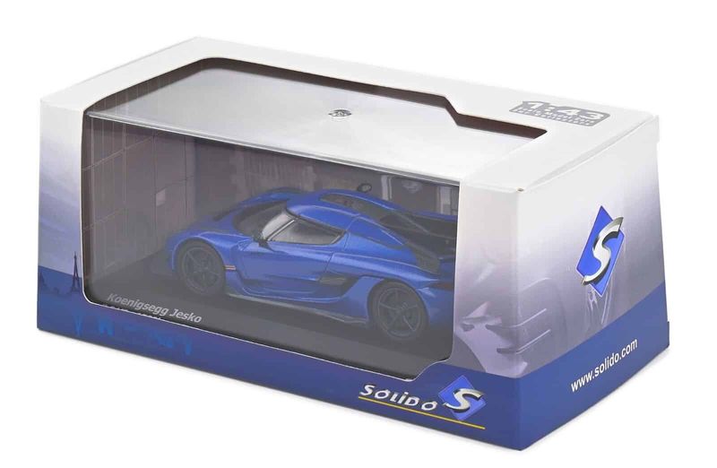 Koenigsegg Jesko blå metallic - skala 1:43