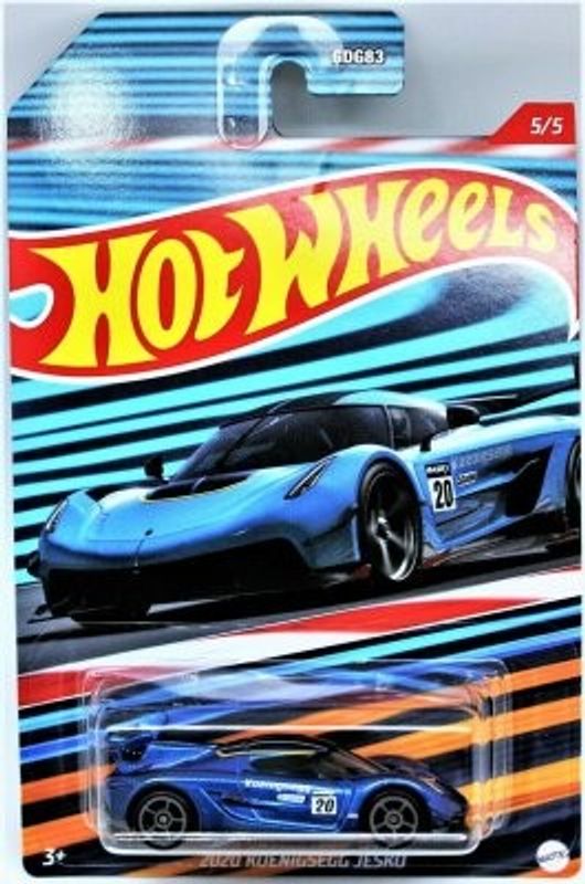 Koenigsegg Jesko 2020 blå no 20 - Hot Wheels 1:64