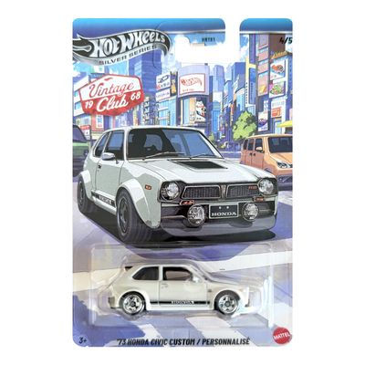Honda Civic Custom 1973 – Vintage Silver-Serie von Hot Wheels im Maßstab 1:64