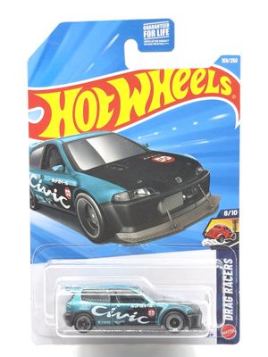 Honda Civic custom grön/svart - Hot Wheels 1:64