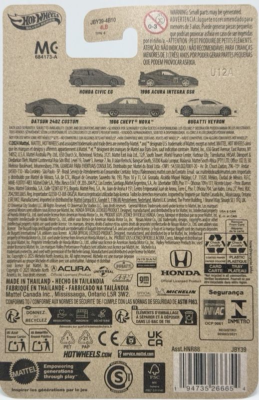 Honda Civic EG - Hot Wheels Fast & Furious 1:64
