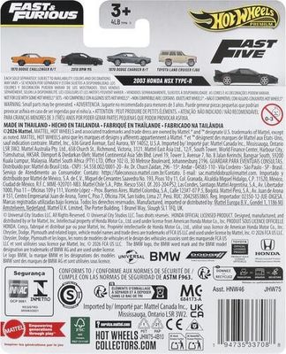 Honda NSX Type R 2003 Fast & Furious - Hot Wheels 1:64