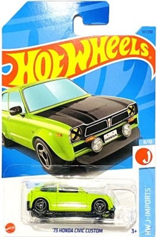 Honda Civic custom 1973 grön - Hot Wheels 1:64