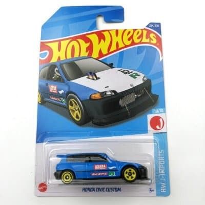 Honda Civic custom blå - Hot Wheels 1:64