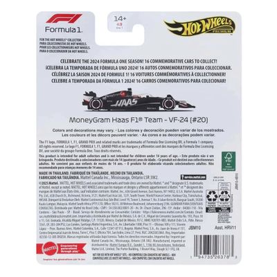 F1-series Haas 2024 #20 Kevin Magnussen - Hot Wheels 1:64