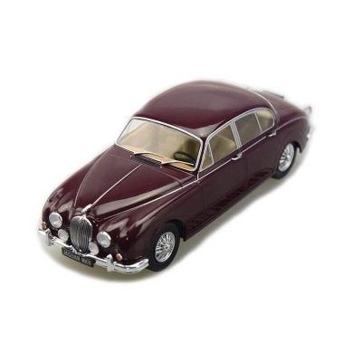 Jaguar MK II 1960 mörk röd - skala 1:24