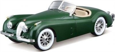 Jaguar XK 120 - grön - skala 1:24