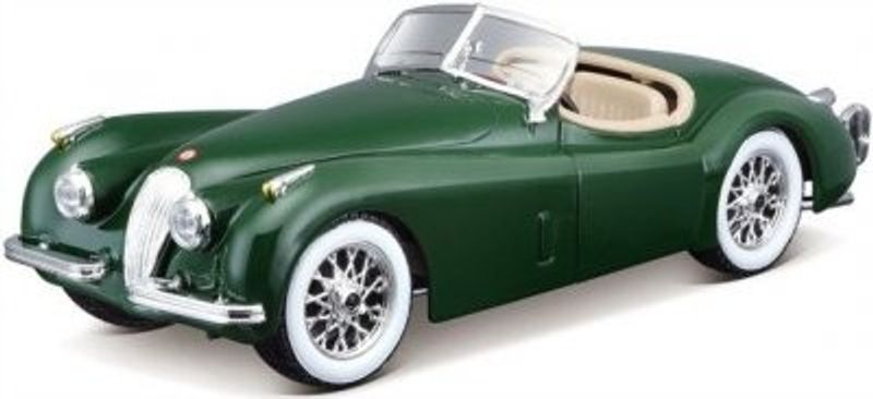 Jaguar XK 120 - grön - skala 1:24