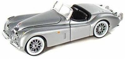 Jaguar XK 120 - silver - skala 1:24