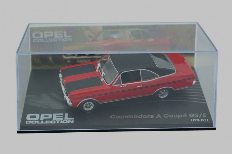 Opel Commodore A Coupe GS/E 1970 röd/svart - skala 1:43
