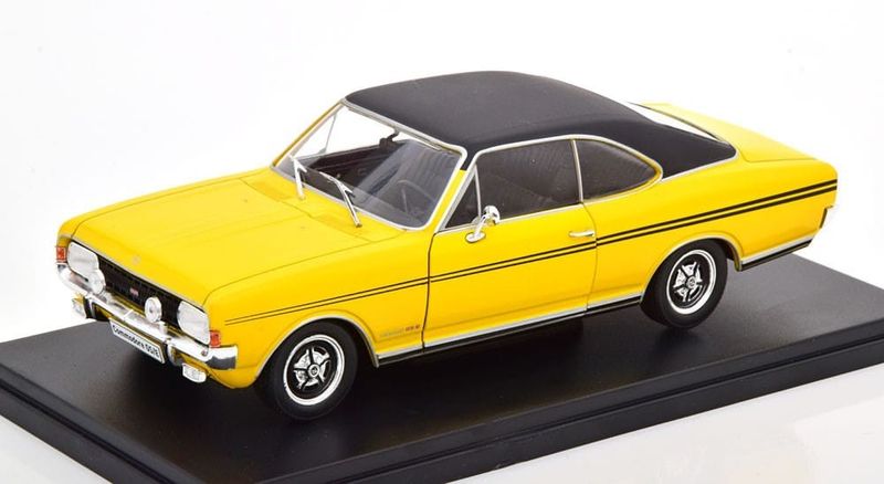 Opel Commodore A GS/E 1970 gul/svart - skala 1:24
