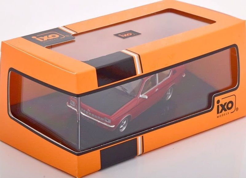 Opel Kadett C Coupe SR 1976 röd - skala 1:43
