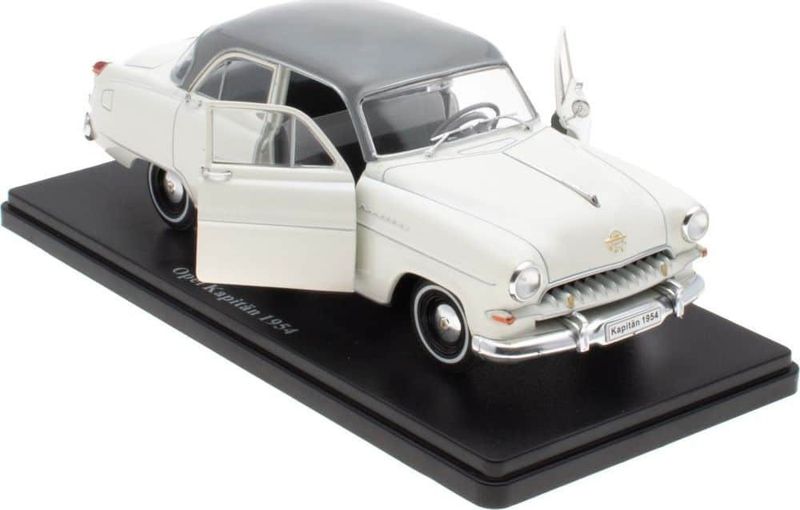 Opel Kapitän 1954 vit - skala 1:24