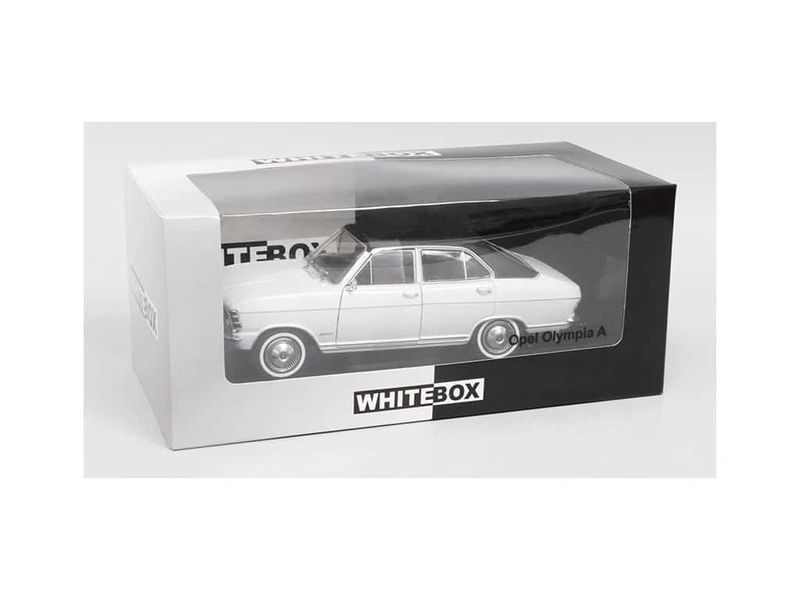 Opel Olympia A 1967 vit/svart - skala 1:24